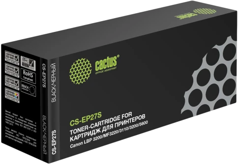 Картридж лазерный Cactus CS-EP27S EP-27 черный (2500стр.) для Canon фото 1