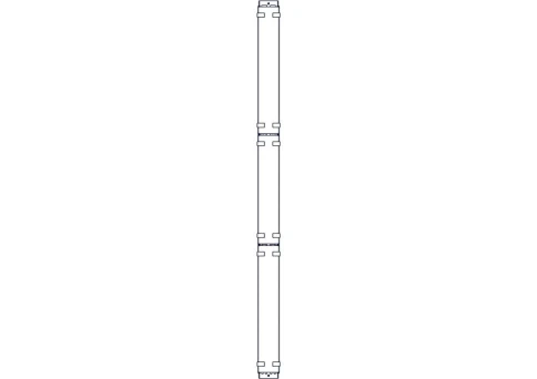 Systeme Electric vertical cable manager, Excelente series, plastic fin фото 14