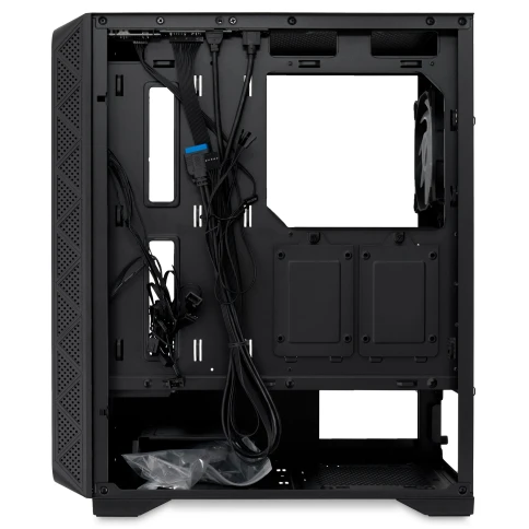 Корпус без блока питания/ Case HSPD M521, Mesh Mid Tower, Black, slide фото 7