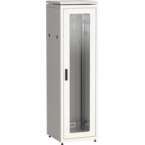 ITK Шкаф сетевой 19" LINEA N 42U 600х800 мм стеклянная передняя дверь, фото 1