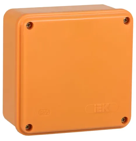 Коробка расп. огн. ПС 100х100х50мм 6P 4мм2 IP44 гл. с. IEK фото 1