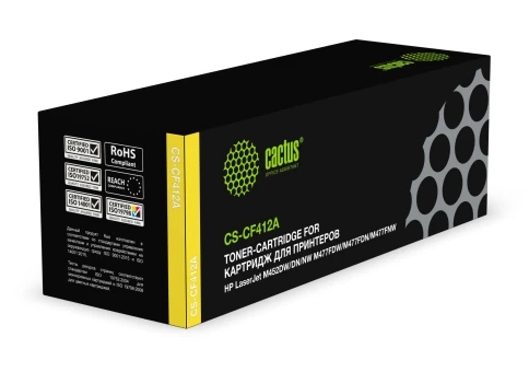 Картридж лазерный Cactus CS-CF412A CF412A желтый (2300стр.) для HP фото 3