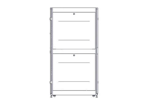 Шкаф Systeme Electric, серия Uniprom, 42U-600/1070, боковые панели 4шт фото 3