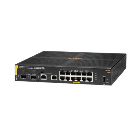 Коммутатор JL679A HPE Aruba 6100 Managed 12G Class4 PoE 139W 2SFP+ Swi фото 1