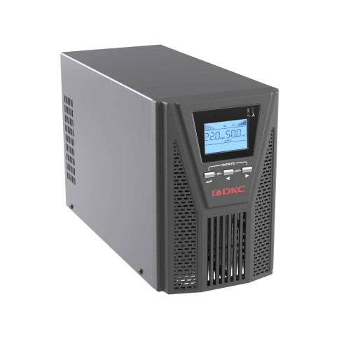 Онлайн ИБП ДКС серии Small Tower, 1000 ВА/900 Вт, 1/1, 2xSchuko, EPO, USB, RS-232, RJ45, з/у 6А, без АКБ фото 3