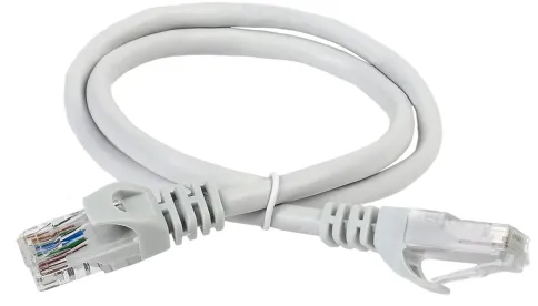 ITK RJ45(m) - RJ45(m) Cat. 5e U/UTP PVC 1м серый фото 3