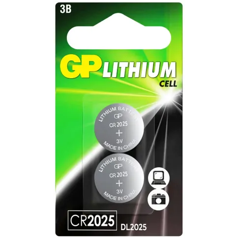 Литиевые батарейки GP CR2025-2CRU2 фото 1