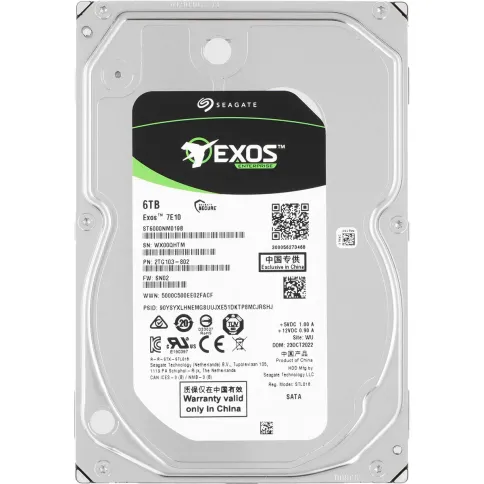 Жесткий диск Seagate SATA-III 6TB ST6000NM019B Server Exos 7E10 4KN (7200rpm) 256Mb 3.5" [ST6000NM019B] фото 1