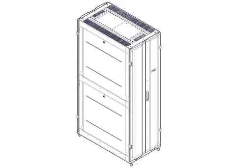 Шкаф Systeme Electric, серия Uniprom, 42U-600/1070, боковые панели 4шт фото 7