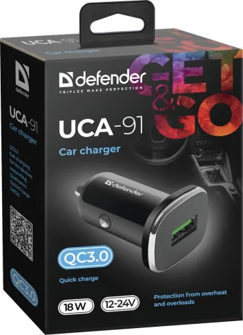 Defender UCA-91 USB QC3.0, 18W фото 1