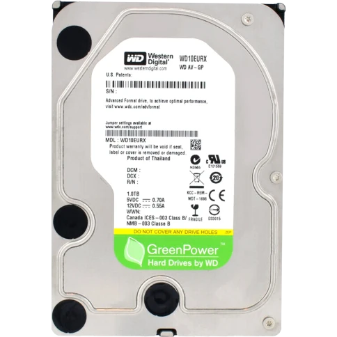 Жесткий диск/ RECERTIFIED HDD WD SATA3 1Tb AV-GP Video Surveillance... фото 1