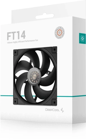 Вентилятор для корпуса Deepcool FT14 140х140x25 черный 4-pin 25.1дБ (R-FT14-BKWPN1-G)... фото 6