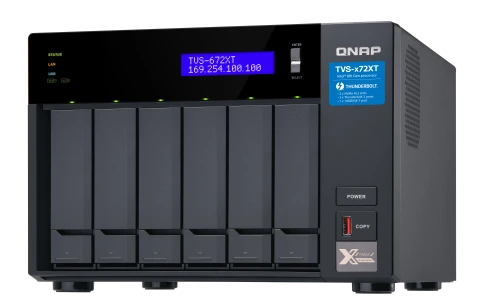 Сетевое хранилище без дисков/ SMB QNAP TVS-672XT-i3-8G 6-Bay NAS, Inte фото 3