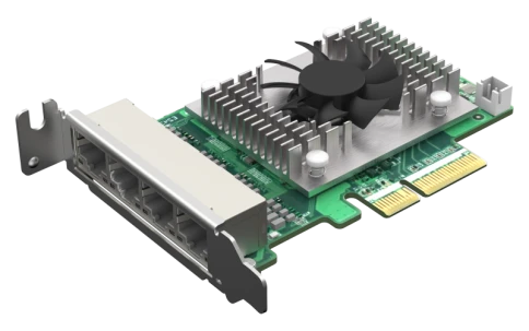 Сетевая карта/ QNAP QXG-2G4T-I225 4-port 2.5 GbE network expansion car фото 1