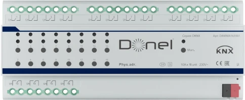 Donel KNX 16-канальный многофункциональный актуатор, 10A Установка на фото 1