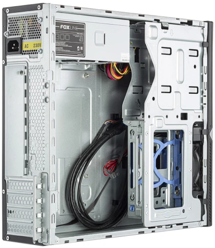 Корпус с блоком питания 300Вт./ Case Foxline mATX Desktop 300W, 2xUSB3 фото 4