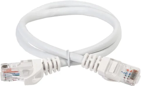 ITK RJ45(m) - RJ45(m) Cat. 6 U/UTP LSZH 1м чёрный фото 1