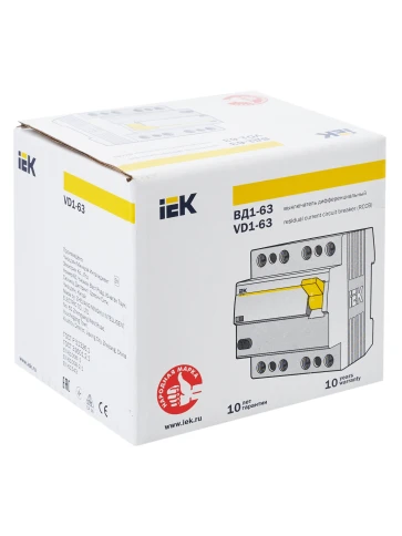 УЗО ВД1-63 4Р 50А 300мА IEK фото 8