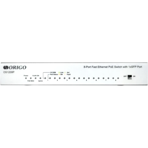 Коммутатор/ Unmanaged Switch 8x100Base-TX PoE, 1x1000Base-X SFP, PoE Budget 80W,... фото 3