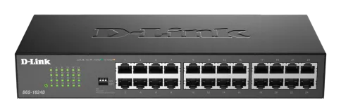 Коммутатор/ Неуправляемый коммутатор, 24x1000Base-T, DIP-переключатель фото 1