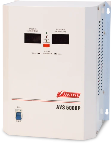 Стабилизатор POWERMAN AVS 5000P, ступенчатый регулятор, цифровые индик фото 1