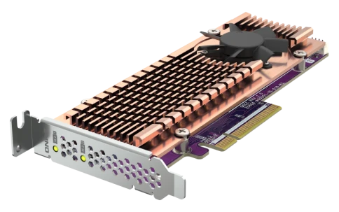 Плата расширения/ QNAP QM2-2P-384A 2 x M.2 22110 or 2280 PCIe (Gen3 x8 фото 3
