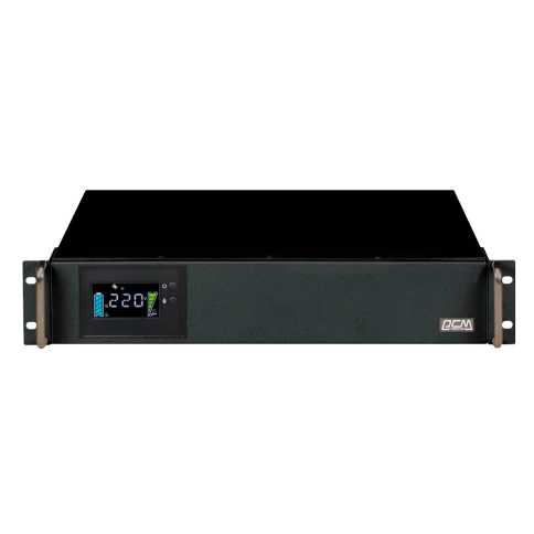 Источник бесперебойного питания Powercom King Pro RM KIN-1200AP LCD 960Вт 1200ВА черный/ UPS Powercom King Pro RM KIN-1200AP LCD 960W 1200Va black фото 2