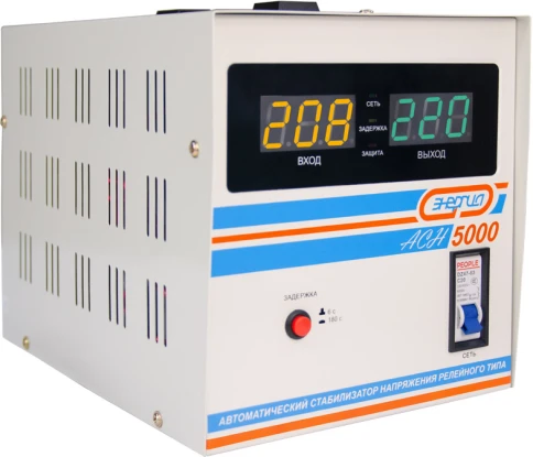 Стабилизатор  АСН- 5000  ЭНЕРГИЯ с цифр. дисплеем/ Stabilizer ASN-5000 фото 5
