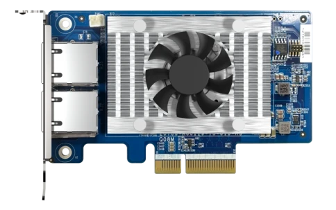 Сетевая карта/ QNAP QXG-10G2T-X710 LAN Expansion Card, PCIe Gen3 x4, T фото 6