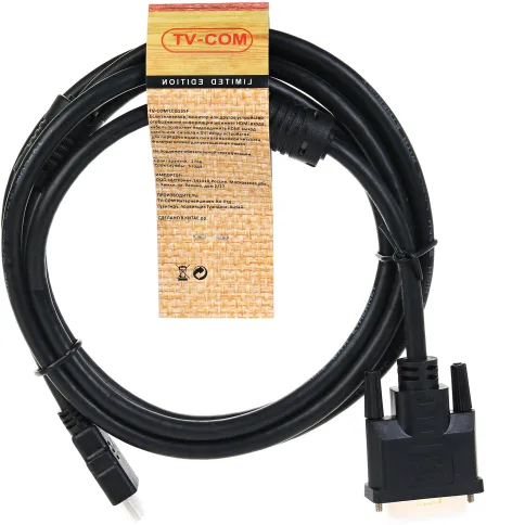 TV-COM HDMI to DVI-D (19M -25M) 2м, 2 фильтра фото 3