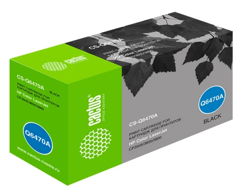 Картридж лазерный Cactus CS-Q6470A Q6470A черный (6000стр.) для HP фото 4
