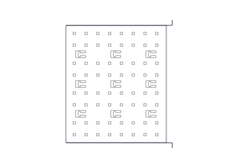 Фиксированная полка Systeme Electric, серия Uniprom, 2U, 450мм, до 15к фото 6