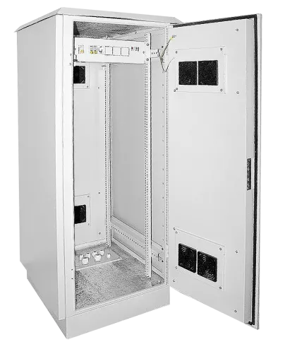 Шкаф уличный 19" 24U 720x860, IP55, металл. двери, серый фото 1
