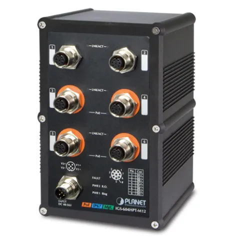 Коммутатор PLANET IGS-604HPT-M12 фото 1