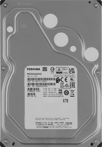 Жесткий диск Toshiba SATA-III 6TB MG08ADA600E Server Enterprise Capacity 512E... фото 1