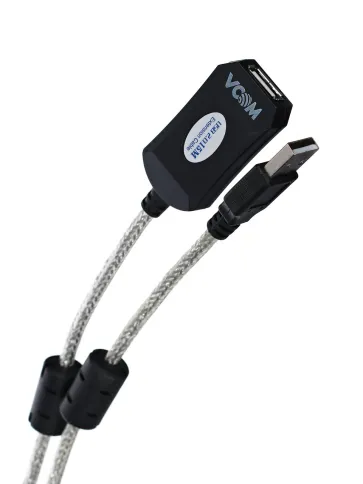 VCOM USB 2.0 Type-AM - USB 2.0 Type-AF 15м фото 3