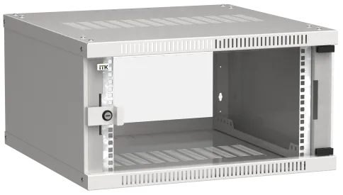 ITK Шкаф LINEA WE 6U 600x600мм дверь стекло серый фото 2
