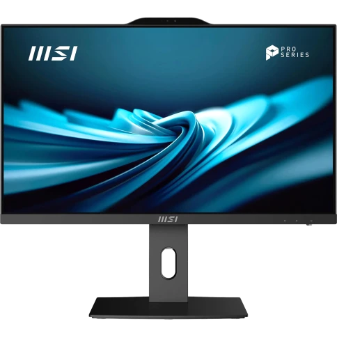 Моноблок/ MSI PRO AP242P 14M-851XRU   23.8"(1920x1080 IPS)/Intel Core i3 14100(3.5Ghz)/8192Mb/256PCISSDGb/noDVD/Int:Intel UHD Graphics 730/Cam/BT/WiFi/-/war 1y/4.63kg/Black/noOS + Wireless KB+M фото 1