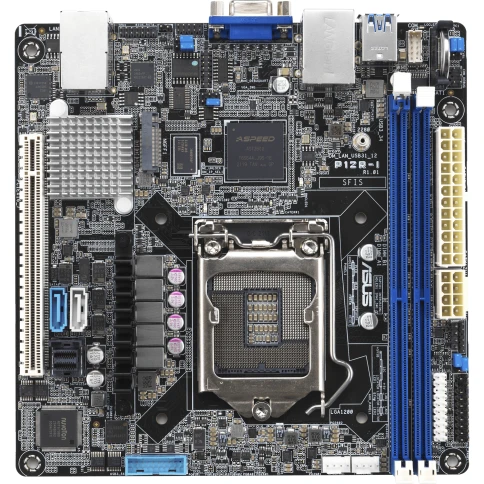Материнская плата/ P12R-I Mini-ITX, LGA 1200, 2x DDR4 DIMM (to 64GB EC фото 2