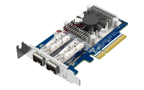 Сетевая карта/ QNAP QXG-25G2SF-E810 Dual Port 25Gbps/10Gbps SFP28 PCIe фото 5