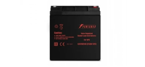 Батарея POWERMAN Battery CA12240, напряжение 12В, емкость 24Ач, макс. ток разряда 360А, макс. ток заряда 7.2А, свинцово-кислотная типа AGM, тип клемм M1, Д/Ш/В 166/126/174, 8.4 кг./ Battery POWERMAN Battery CA12240, voltage 12V, capacity 24Ah, max. discha фото 1