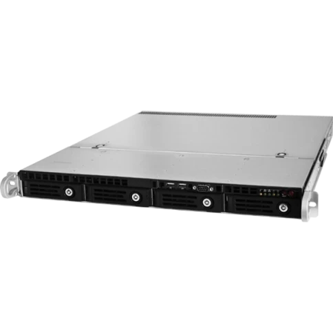 Серверный корпус/ 1U chassis; Mini-ITX, Micro-ATX, ATX MBs; 4 x 3.5" S фото 1