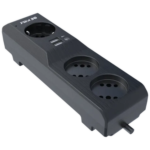 Сетевой фильтр/ Surge protector Pilot 3G 3xGP euro outlets, 10А/2.2кВа фото 6