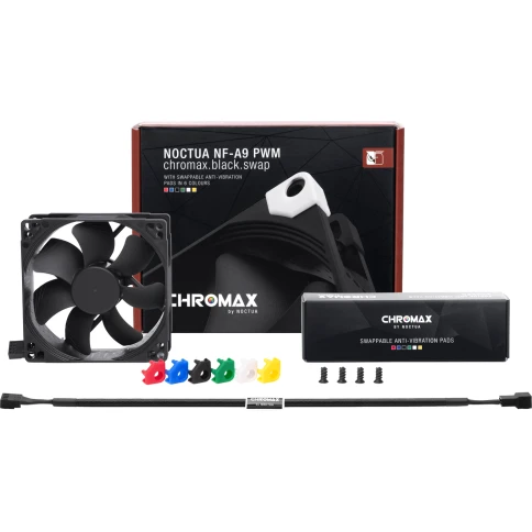 Кулер для корпуса/ Case Cooler Noctua NF-A9 PWM chromax.black.swap (92x92x25mm,... фото 3