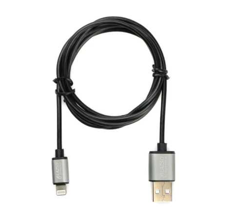 Кабель/ LAZSO Кабель для передачи данных и зарядки USB2.0 (Lightning), 2А фото 1