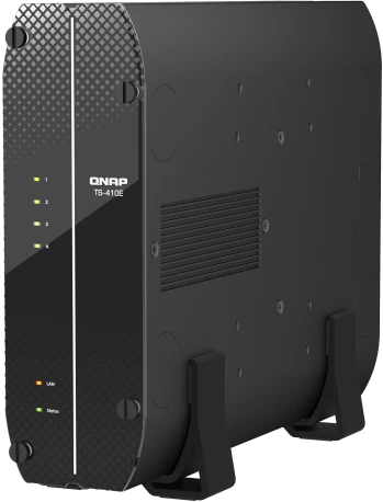 Сетевое хранилище без дисков/ SMB QNAP TS-410E-8G NAS fanless 4 2.5 SS фото 2