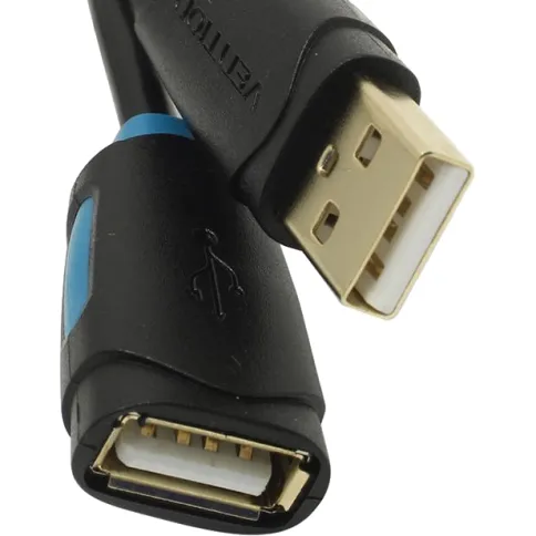 Кабель-удлинитель Vention USB 2.0 AM/AF - 1 м (CBCBF) фото 2