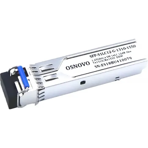 Модуль/ OSNOVO SFP Модуль LC, 1,25 Гбит/c, до 3км, Tx:1310/Rx:1550, DD фото 1