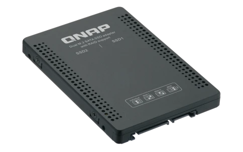 Адаптер/ QNAP QDA-A2MAR HDD/SSD drives adapter 2 x M.2 2280 SATA SSD - фото 4