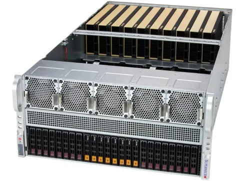 Платформа для сервера/ SuperServer AS-5126GS-TNRT2 5U (2x Socket SP5 up 500W, 24x DDR5 6400, 2x 2.5" SAS/SATA3 + 8x NVMe 2.5" Hot-Swap, 13x PCI-E x16 (up to 10x GPU), 2x 10GbE, 6x2700W, IPMI) фото 1